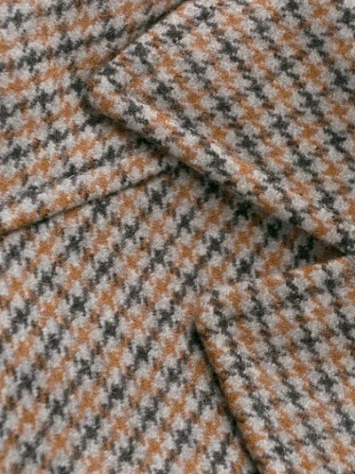 Shop Prada Tweed Single-breasted Coat In F0040 Cammello