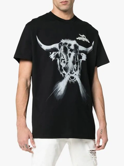 Shop Givenchy Tribal Tarius Print T-shirt In Black