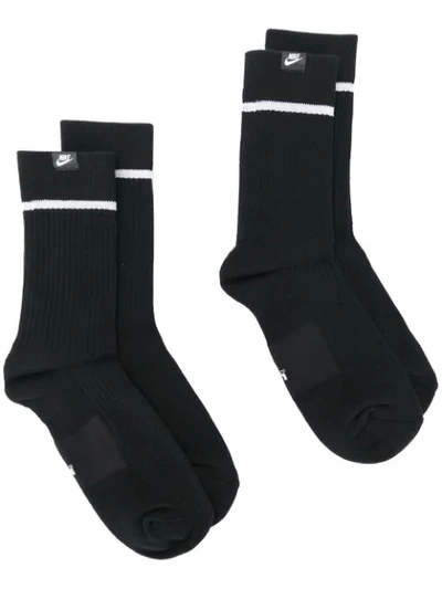 Shop Nike Essential Socks In Black