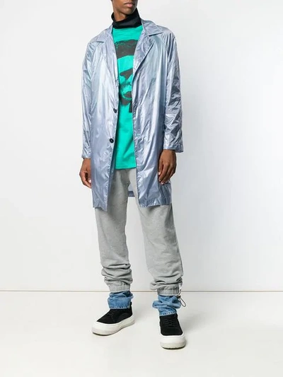 Raf Simons T-shirt Jacket In Blue