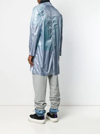 Shop Raf Simons T-shirt Jacket In Blue