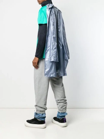 Raf Simons T-shirt Jacket In Blue