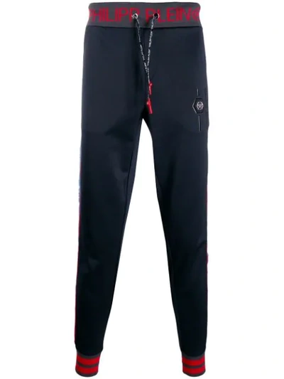 Shop Philipp Plein 20th Anniversary Jogging Trousers In Blue