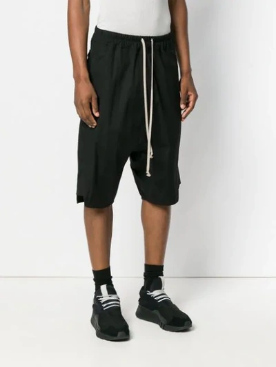 Shop Rick Owens Basket Swinger Shorts In Black