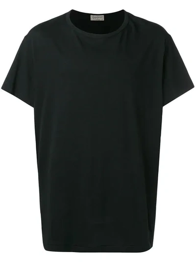 Shop Yohji Yamamoto Oversized Crewneck T In Black