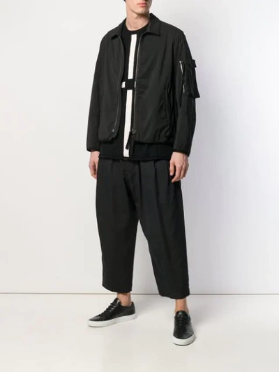 Shop Ziggy Chen Zipped Jacket In Black