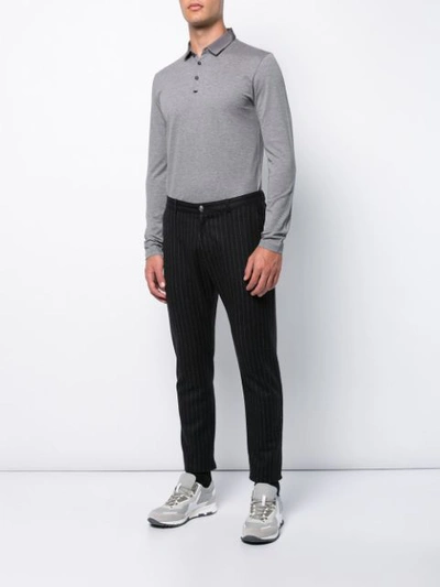 Shop Lanvin Classic Polo Shirt - Grey