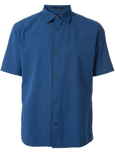 D'URBAN 短袖衬衫 - 蓝色
