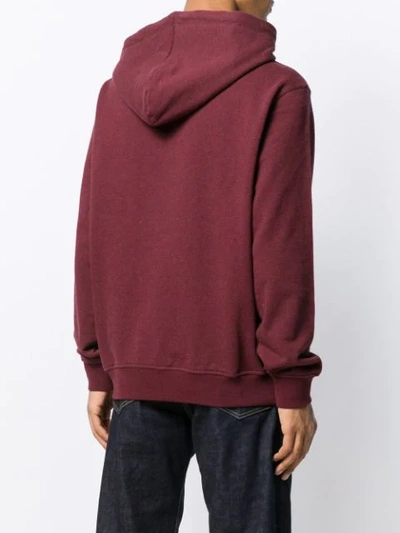 Shop Maison Margiela Stereotype Hoodie In Red