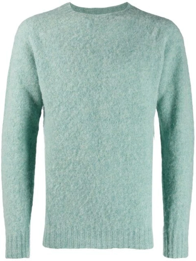 Shop Officine Generale Loose Shetland Sweater In Green