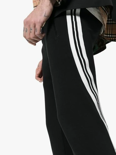 Shop Neil Barrett Twisted Stripe Seam Sweat Pants In Black