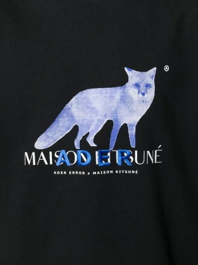 MAISON KITSUNÉ ADER ERROR X MAISON KITSUNÉ T-SHIRT - 黑色