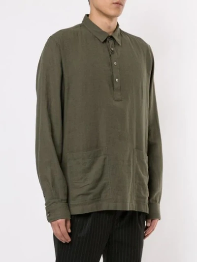 Shop Norse Projects Relaxed Pocket Shirt In Green