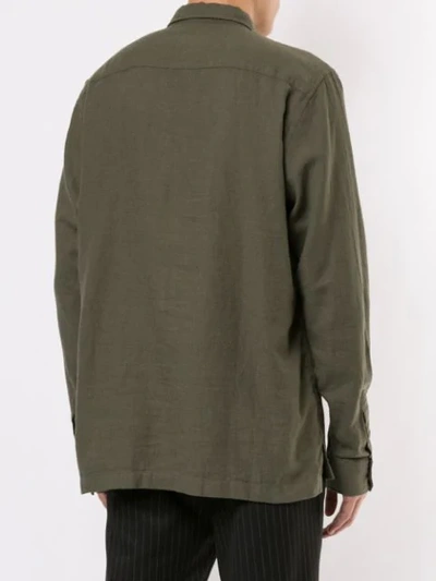 Shop Norse Projects Relaxed Pocket Shirt In Green