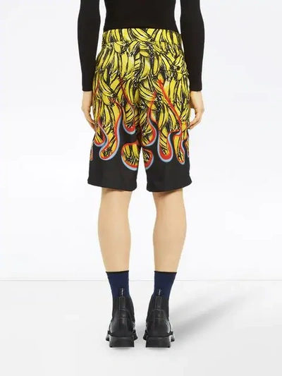 Shop Prada Nylon Gabardine Swim Trunks In Yellow