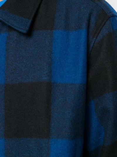 Shop Woolrich Gingham Check Jacket In Blue