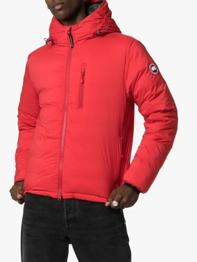 CANADA GOOSE LODGE FEATHER DOWN JACKET - 红色