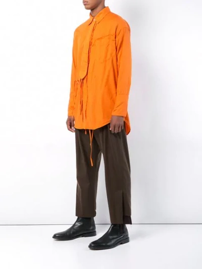 Shop Bed J.w. Ford Tie Shirt In Orange