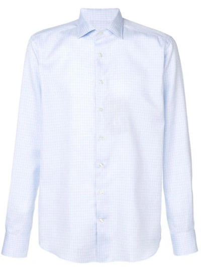 Shop Etro Fitted Shirt In Blue