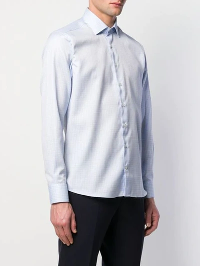Shop Etro Fitted Shirt In Blue