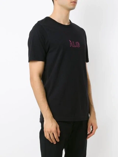 Shop Àlg T-shirt Mit Logo-print - Schwarz In Black