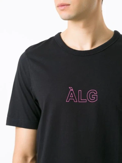 Shop Àlg T-shirt Mit Logo-print - Schwarz In Black