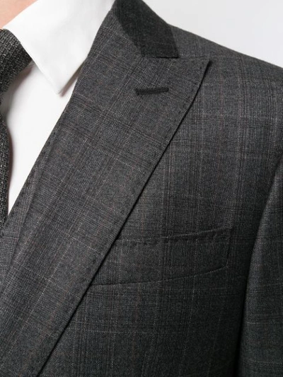 Shop Dsquared2 Checked Formal Suit In Grey