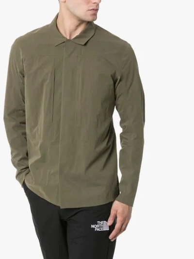 Shop Arc'teryx Veil Componet Shirt Jacket In Green