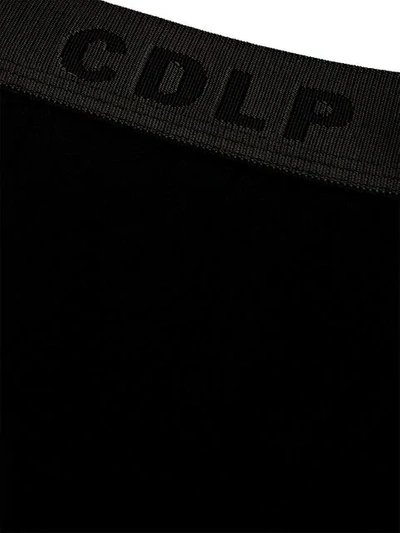Shop Cdlp Three-pack Logo Y-briefs In Black