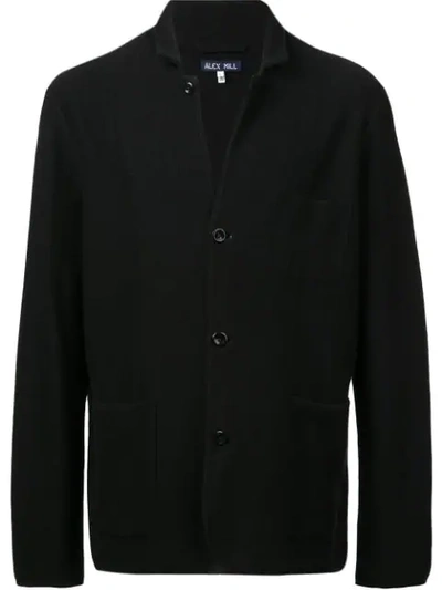 Shop Alex Mill Buttoned Knit Jacket In Black