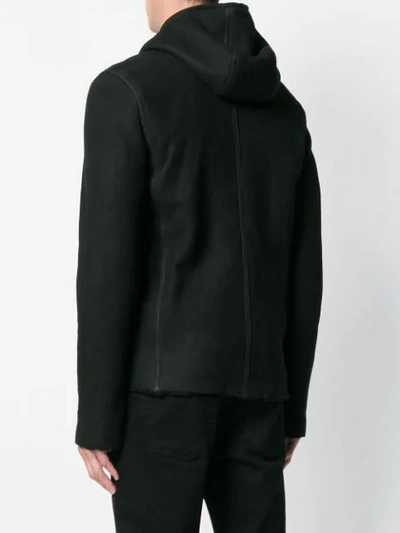 Shop Giorgio Brato Hooded Zip Jacket - Black