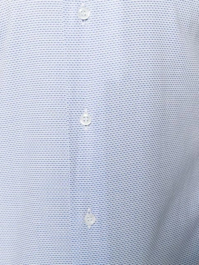 Shop Orian Textured Button Shirt In Blue