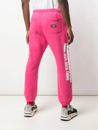 Shop Neighborhood Side Print Track Pants In Pink