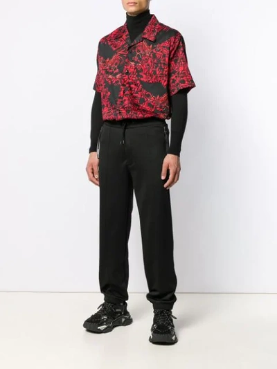 GIVENCHY ZIPPED POCKET TRACK PANTS - 黑色