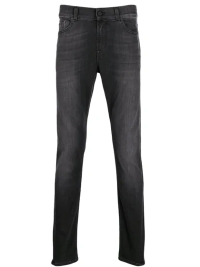 Shop 7 For All Mankind Ronnie Tapered Jeans In Black