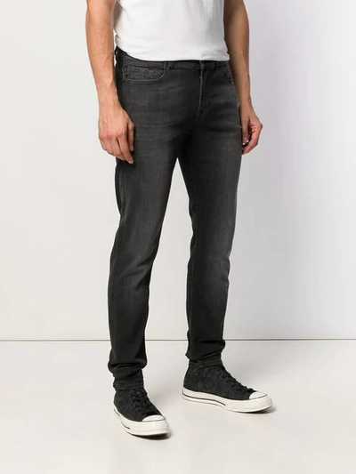 Shop 7 For All Mankind Ronnie Tapered Jeans In Black