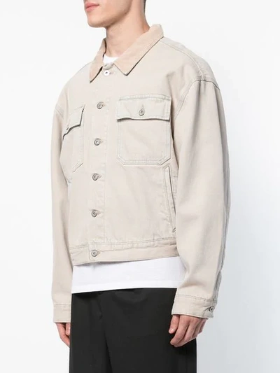 Shop Yeezy Season 6 Denim Jacket In Brown