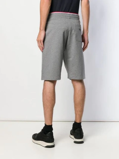 Shop Moschino Jersey Shorts In Grey
