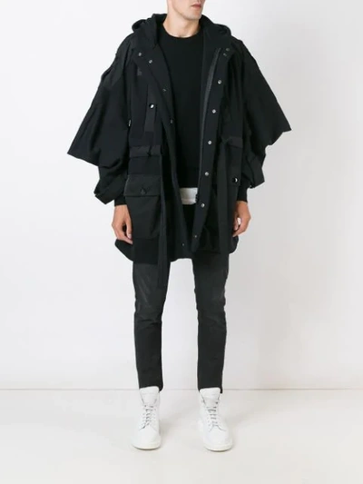 Shop Ktz 'pointy Sleeve' Jacke In Black