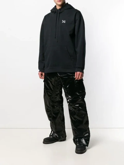 Shop Philipp Plein Coated Ski Trousers In Black