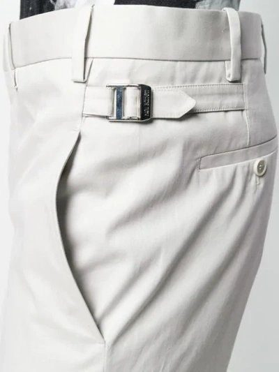 Shop Neil Barrett Tailored Cropped Trousers In Neutrals