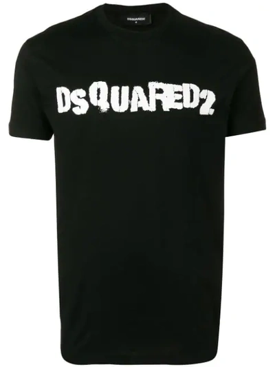 Shop Dsquared2 Logo T-shirt In Black