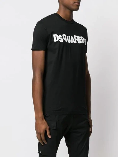 Dsquared2 Logo T-shirt In Black