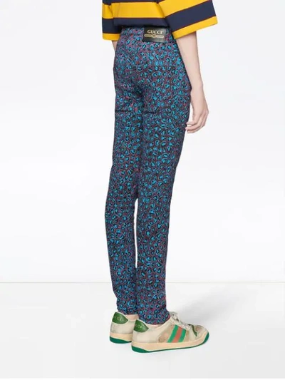 Shop Gucci Super Skinny Denim Pants In Blue