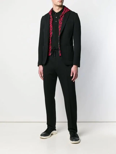 Fendi Sakko Mit Kapuze In Black