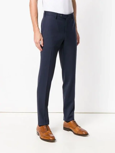 Shop Pt01 Tailored Trousers In Blue