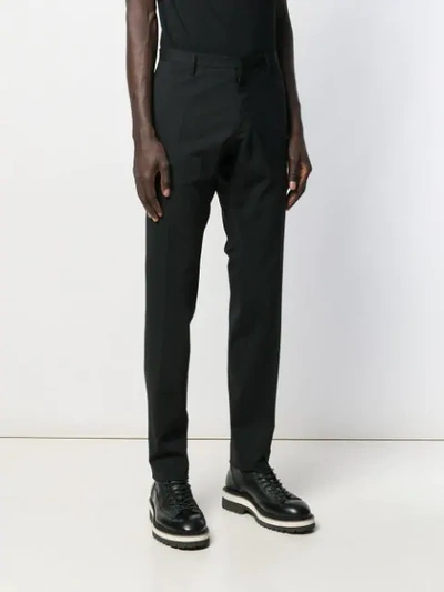 DSQUARED2 SLIM-FIT TAILORED TROUSERS - 黑色