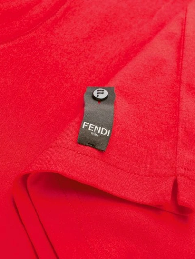 Shop Fendi Bag Bugs T-shirt In Red