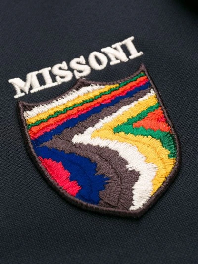 Shop Missoni Side Stripe Track Jacket In Blue