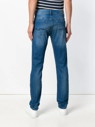 Shop 7 For All Mankind Ronnie Skinny Jeans In Blue